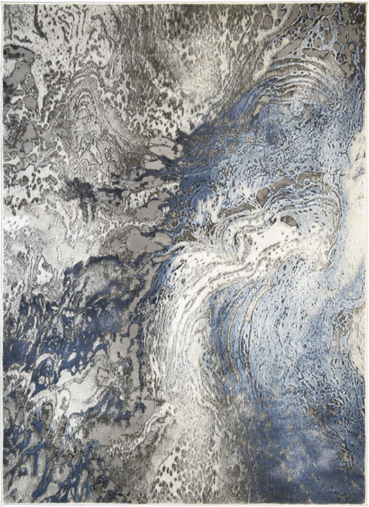 Everest Area Rug Splash Blue 11'9"x15'1" - Ultra Dense, Soft, 12mm pile height