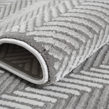 Everest Area Rug Domino Gray 9'2"x12'10" - Ultra Dense, Soft, 12mm pile height