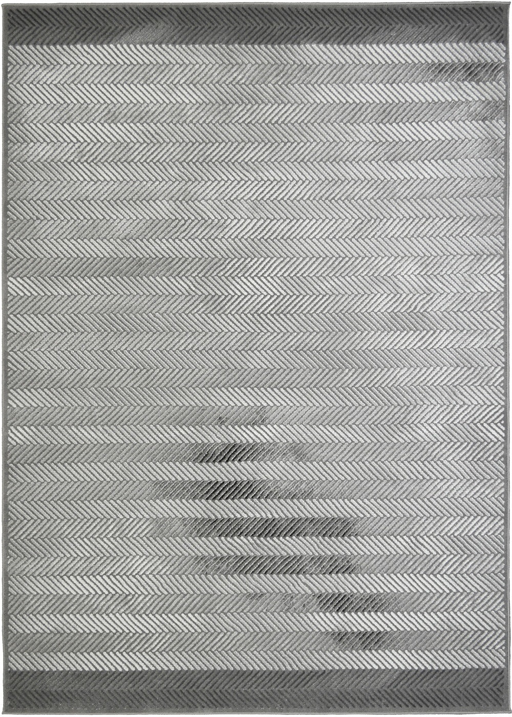 Everest Area Rug Domino Gray 9'2"x12'10" - Ultra Dense, Soft, 12mm pile height