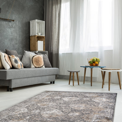 Everest Area Rug Brooklyn Gray 7'10"x9'10" - Ultra Dense, Soft, 12mm pile height