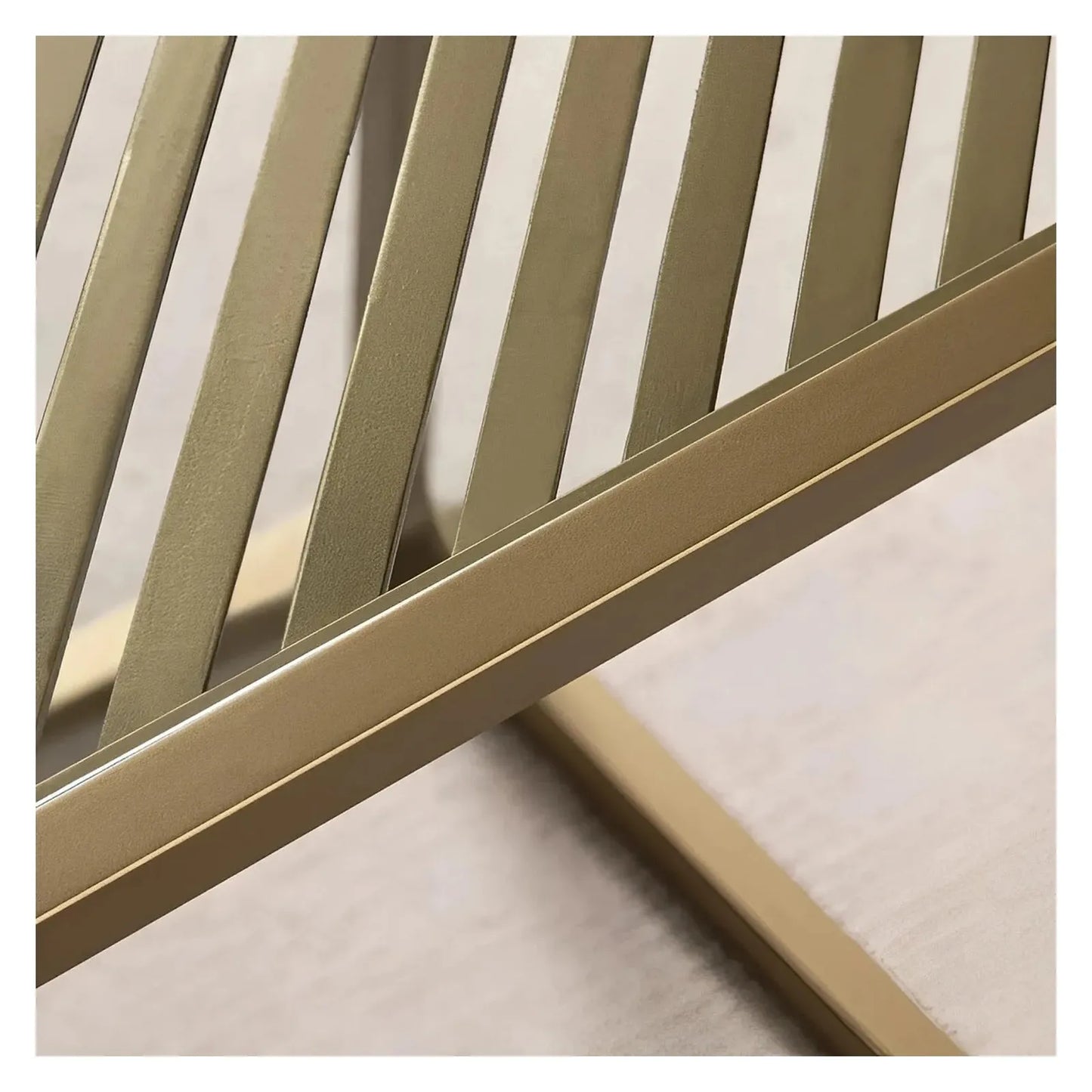 Hamilton End Table (Set of 2) - Metal Frame - Glass Top