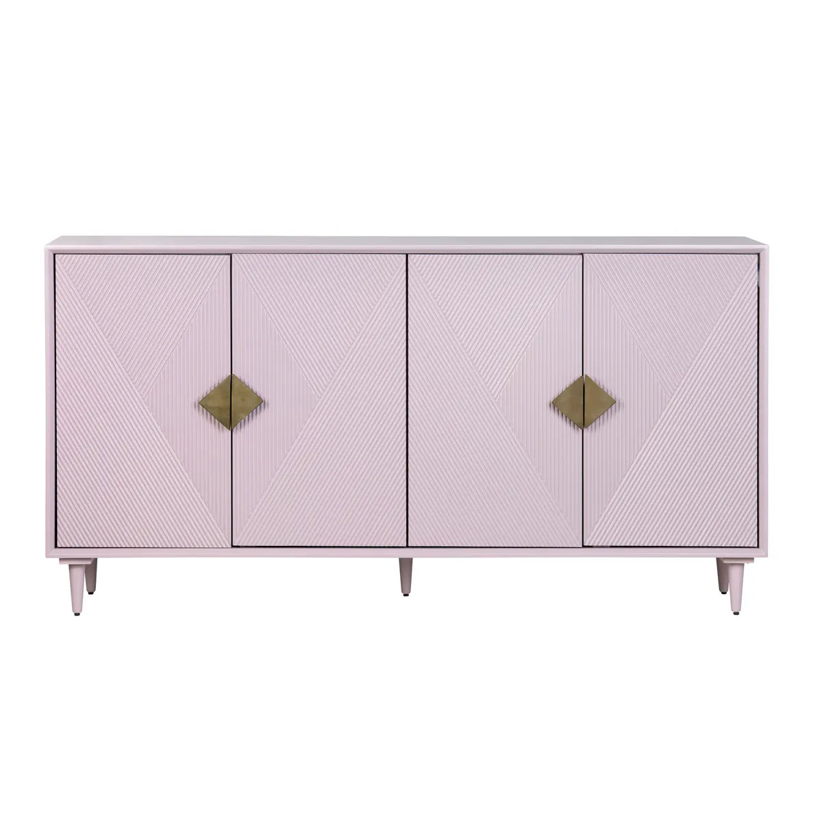 Oakmere 72" Lavender 4-Door Media Credenza - Contemporary