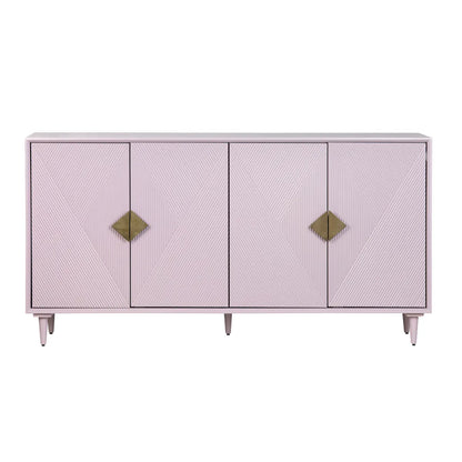 Oakmere 72" Lavender 4-Door Media Credenza - Contemporary