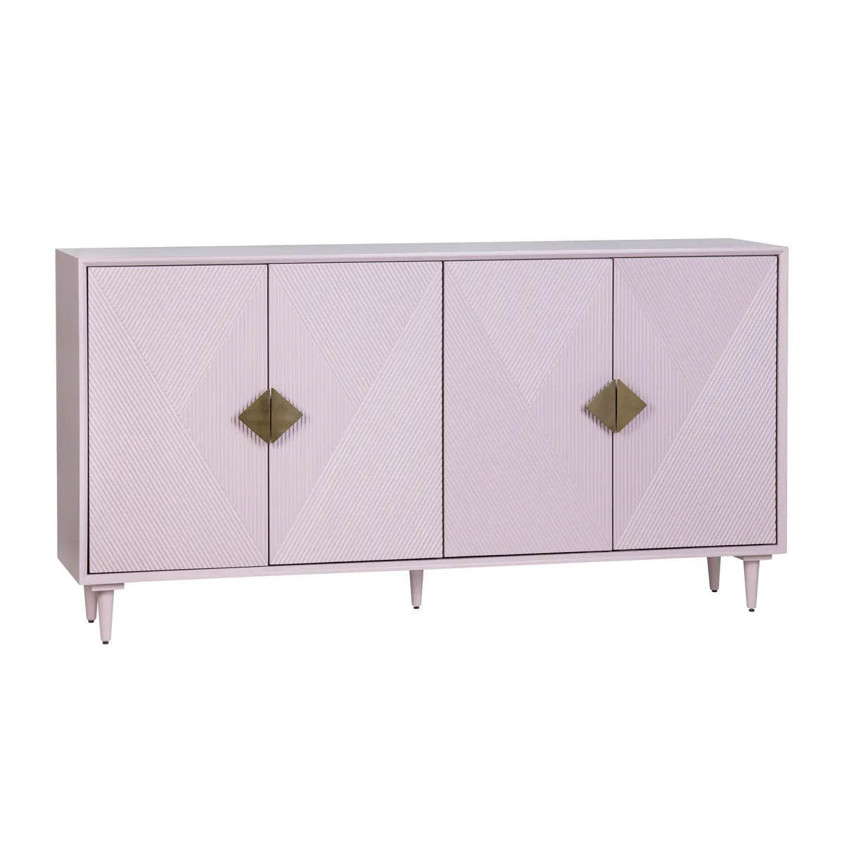 Oakmere 72" Lavender 4-Door Media Credenza - Contemporary