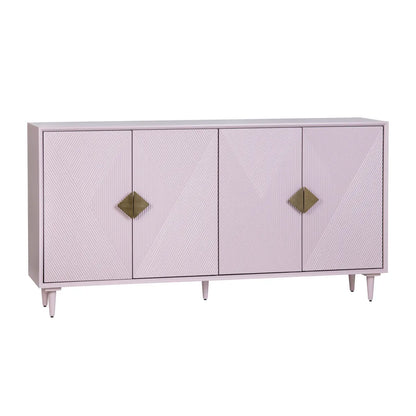 Oakmere 72" Lavender 4-Door Media Credenza - Contemporary