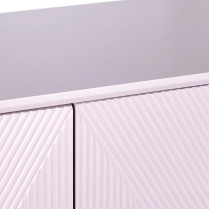 Oakmere 72" Lavender 4-Door Media Credenza - Contemporary