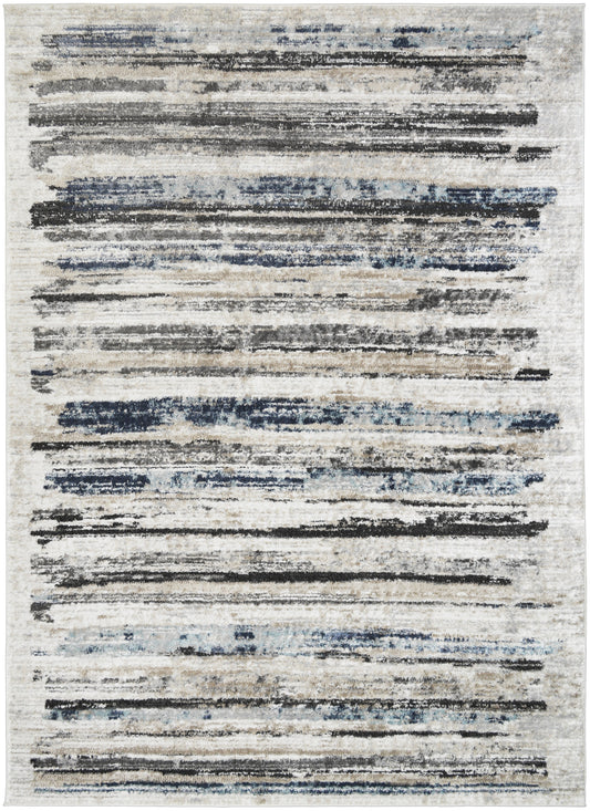 Firenze Area Rug Gallant Ivory 7'10"x9'10" Traditional Design, Low-Profile 9mm pile height, Thin