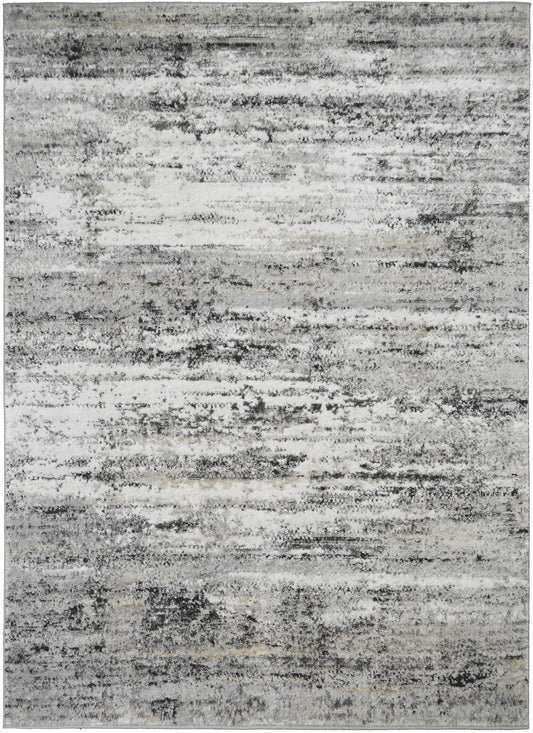 Firenze Area Rug Crescent Ivory 7'10"x9'10" Traditional Design, Low-Profile 9mm pile height, Thin