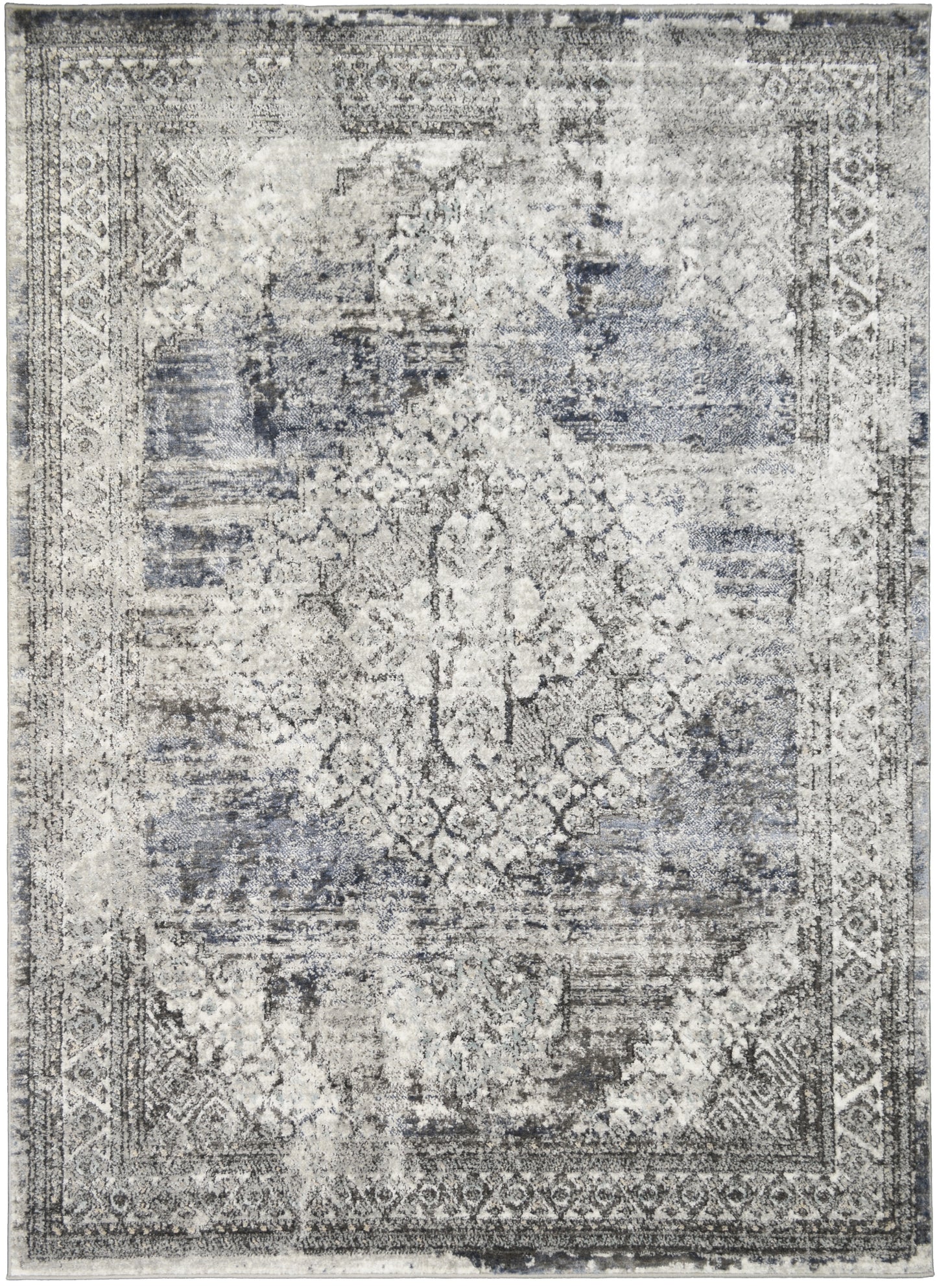 Firenze Area Rug Regal Vintage 7'10"x9'10" Traditional Design, Low-Profile 9mm pile height, Thin