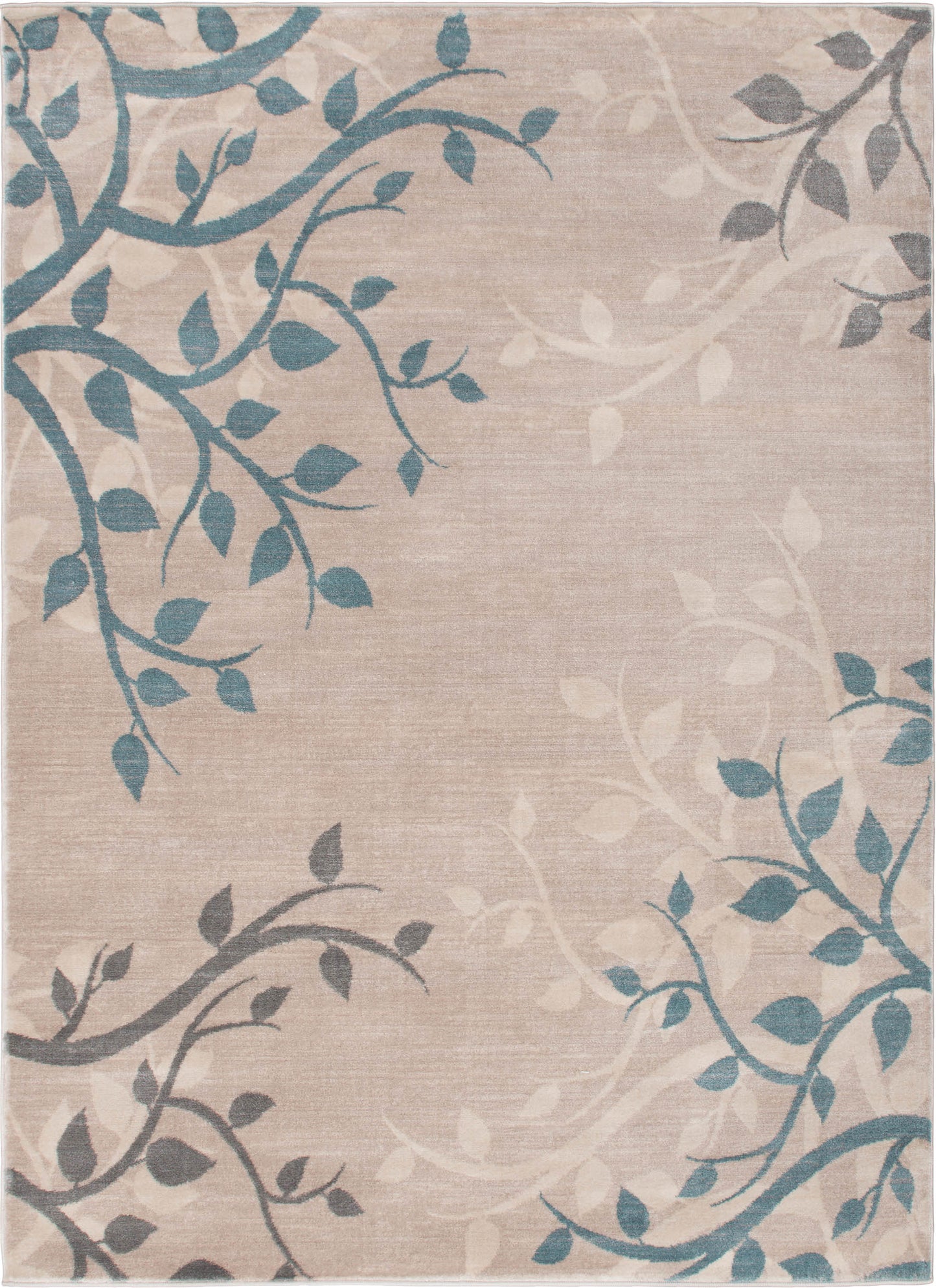 Galleria Area Rug Vinings Cream 7'10"x9'10" Contemporary, Geometric Design, 10mm pile height, Thin