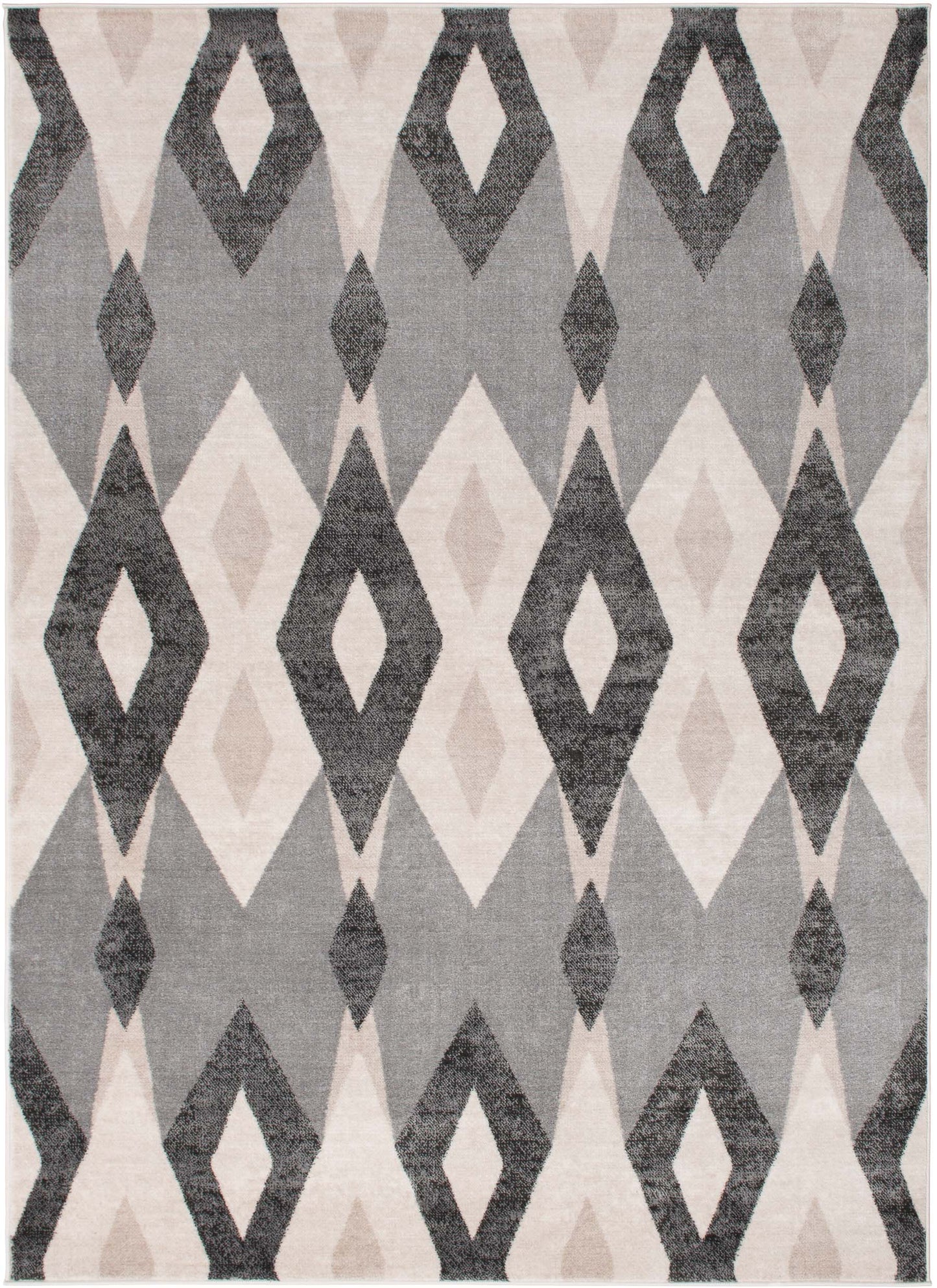 Galleria Area Rug Argyle Multi 7'10"x9'10" Contemporary, Geometric Design, 10mm pile height, Thin