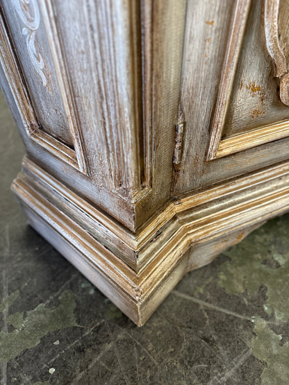 Madrid Antique Gray Distressed Dining Room Buffet Table 24 X 92.5 X 42