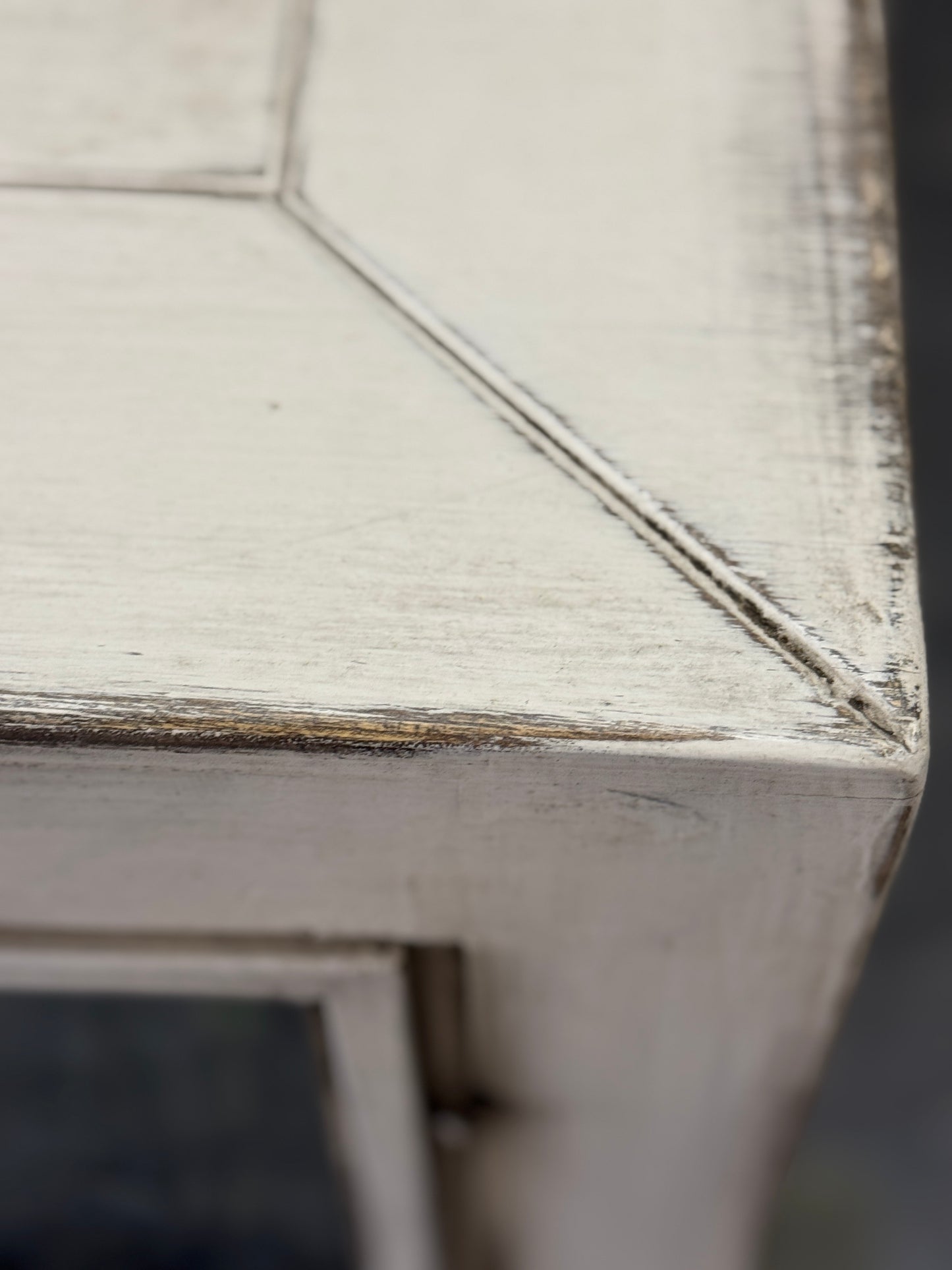 Orleans Antique Silver Dining Room Buffet Table Hand-Finished - 18.5 x 78 x 36