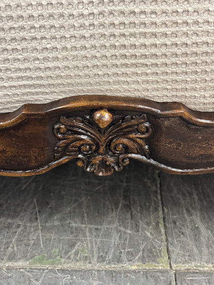 MARQUEZA KING BED 87" Tall | Luxury French European Style | Rustic Brown Hand Carved Solid Wood | Bed Only | Includes Delivery and Assembly