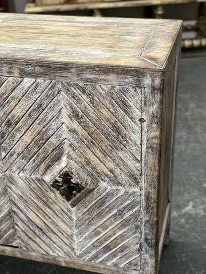 Belle Vue Florence Weathered Gray Handcrafted Dining Room Buffet Table 16 x 72 x 36