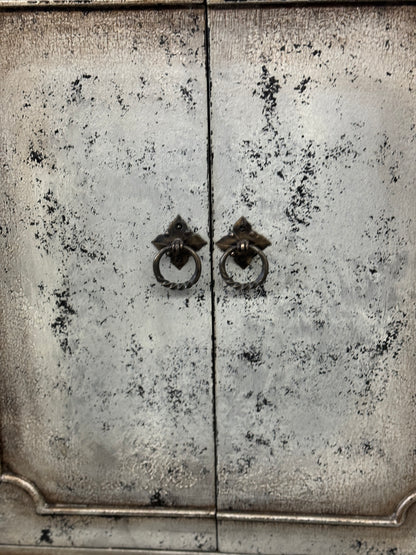 Blois-Inspired Ivory Distressed European Handcrafted Dining Buffet Table