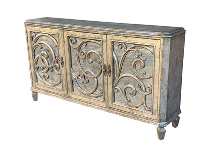 Colmar Antique White Dining Room Buffet Table - 17 x 77 x 41.5