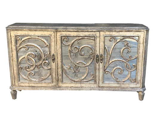 Colmar Antique White Dining Room Buffet Table - 17 x 77 x 41.5