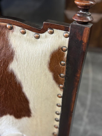 RED RIVER CHAIR - LEATHER WITH COWHIDE (2-Pack)