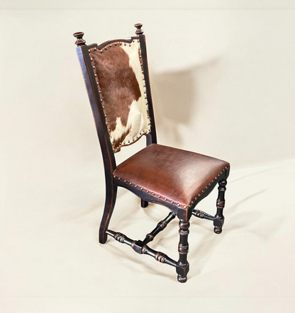 RED RIVER CHAIR - LEATHER WITH COWHIDE (2-Pack)