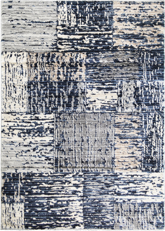 Pacific Area Rug Flynn Navy 7'10"x9'10" Dense, Soft, Contemporary, 18mm pile height