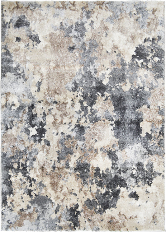 Pacific Area Rug Pearl Cream 5'3"x7'3" Dense, Soft, Contemporary, 18mm pile height