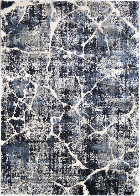 Pacific Area Rug Astrid Navy 5'3"x7'3" Dense, Soft, Contemporary, 18mm pile height