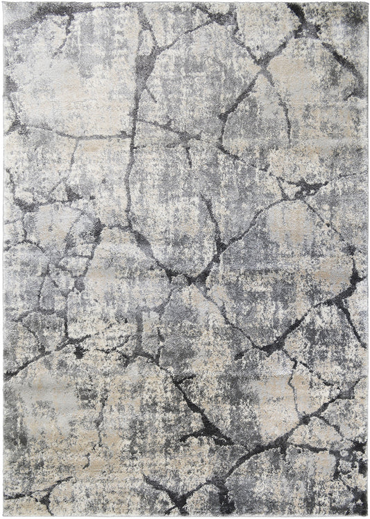 Pacific Area Rug Astrid Gray 5'3"x7'3" Dense, Soft, Contemporary, 18mm pile height