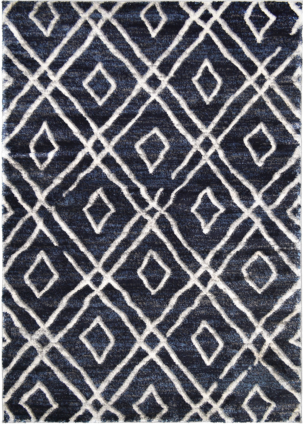 Pacific Area Rug Winslet Navy 5'3"x7'3" Dense, Soft, Contemporary, 18mm pile height