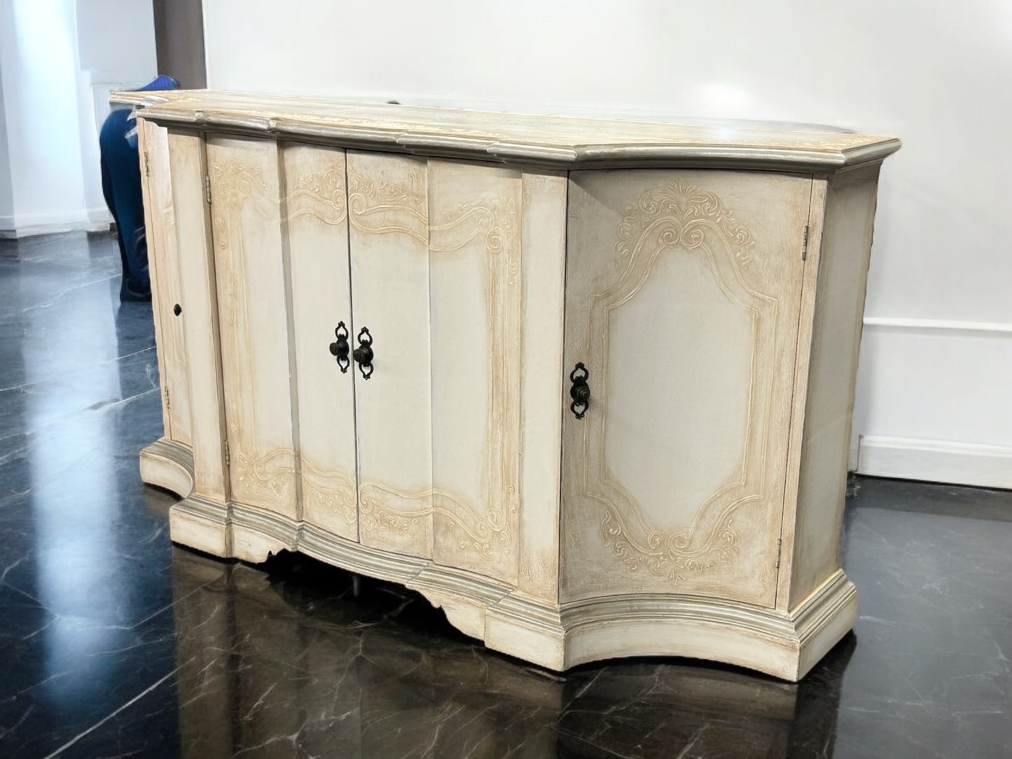 Nantes Ivory Dining Room Buffet Table 24 x 83 x 44