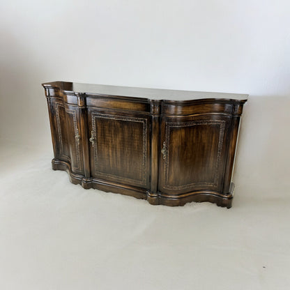 Challain Amboise Dark Walnut Dining Room Buffet Table, Antique Finish