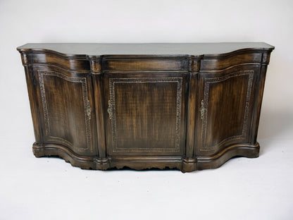 Challain Amboise Dark Walnut Dining Room Buffet Table, Antique Finish