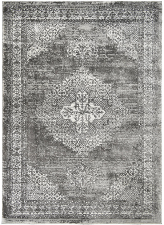 Rhapsody Area Rug Wingate Gray 7'10"x9'10" Dense, Soft, Contemporary, 18mm pile height