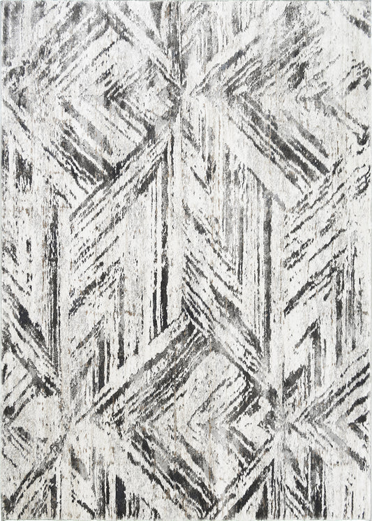 Rhapsody Area Rug Prism Ivory 7'10"x9'10" Dense, Soft, Contemporary, 18mm pile height
