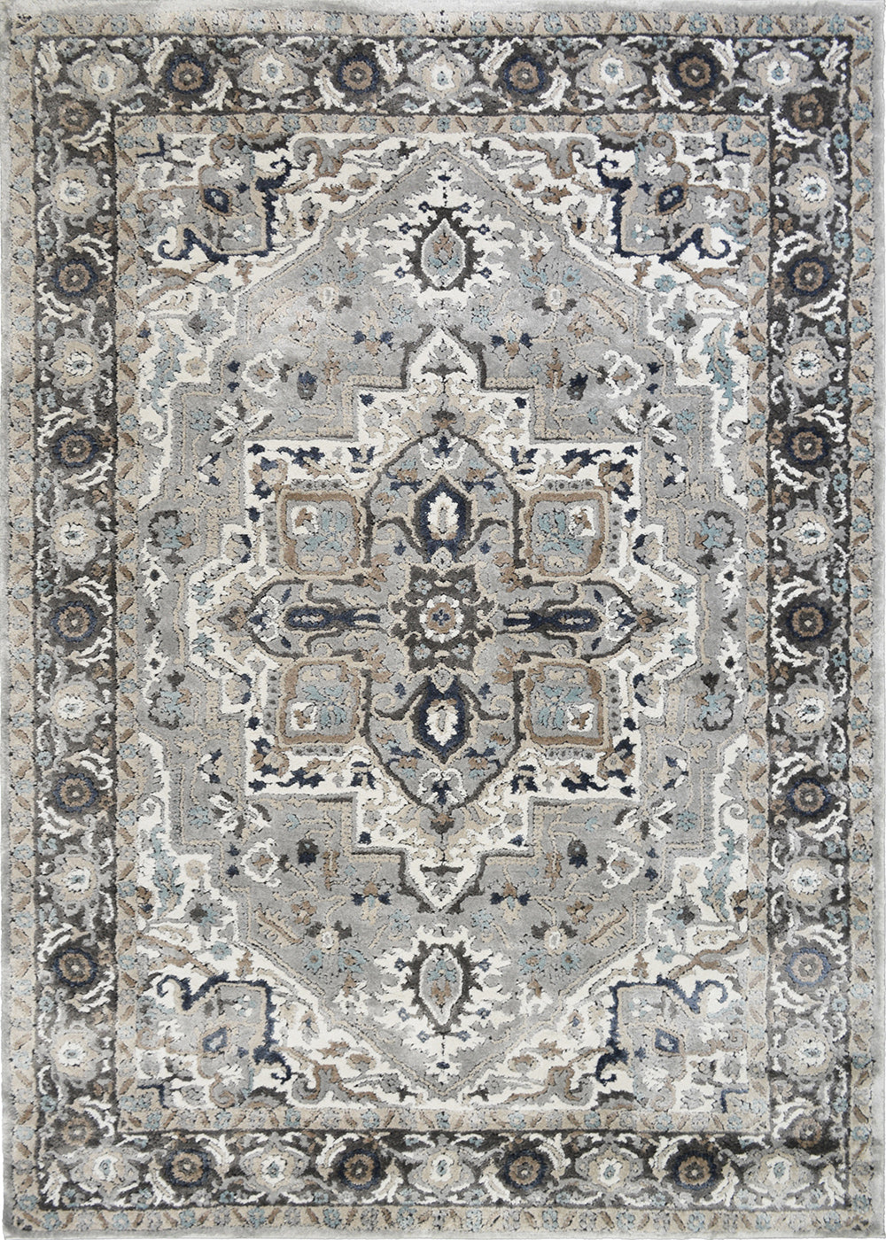 Rhapsody Area Rug Sutton Gray 5'3"x7'3" Dense, Soft, Contemporary, 18mm pile height