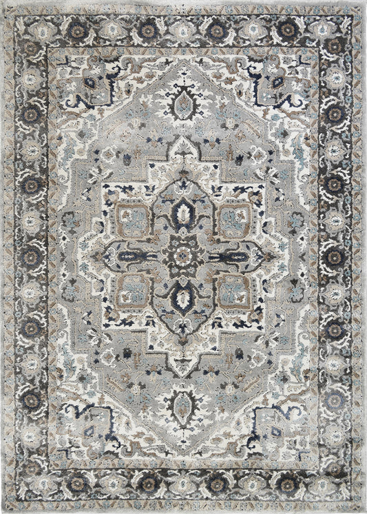 Rhapsody Area Rug Sutton Gray 7'10"x9'10" Dense, Soft, Contemporary, 18mm pile height