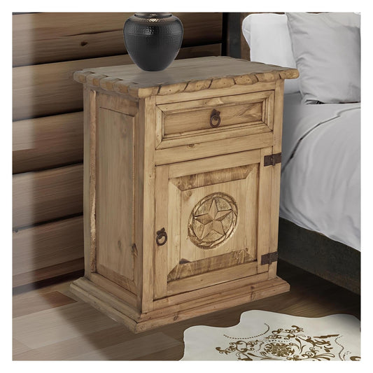 Horned Toad Hill Nightstand With Rope And Star (Right)