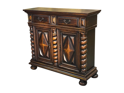 Lodève Chest, Dark Walnut, Twisted Spiral Columns