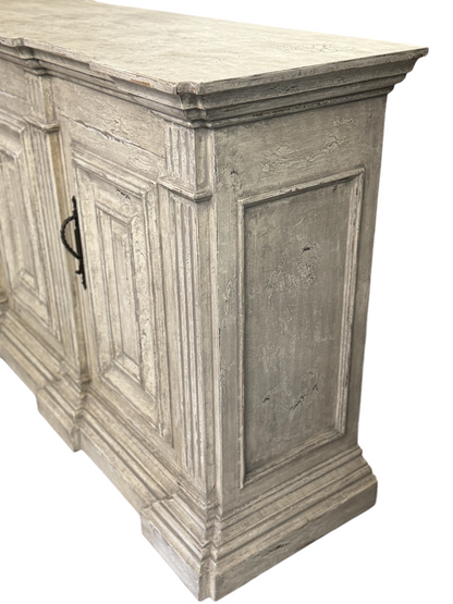 Artigny Weathered White Carved Dining Room Buffet