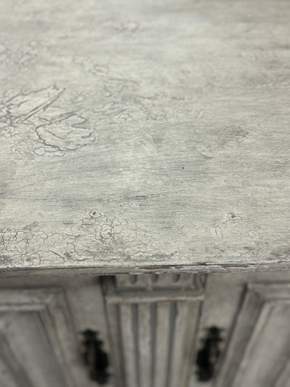 Artigny Weathered White Carved Dining Room Buffet