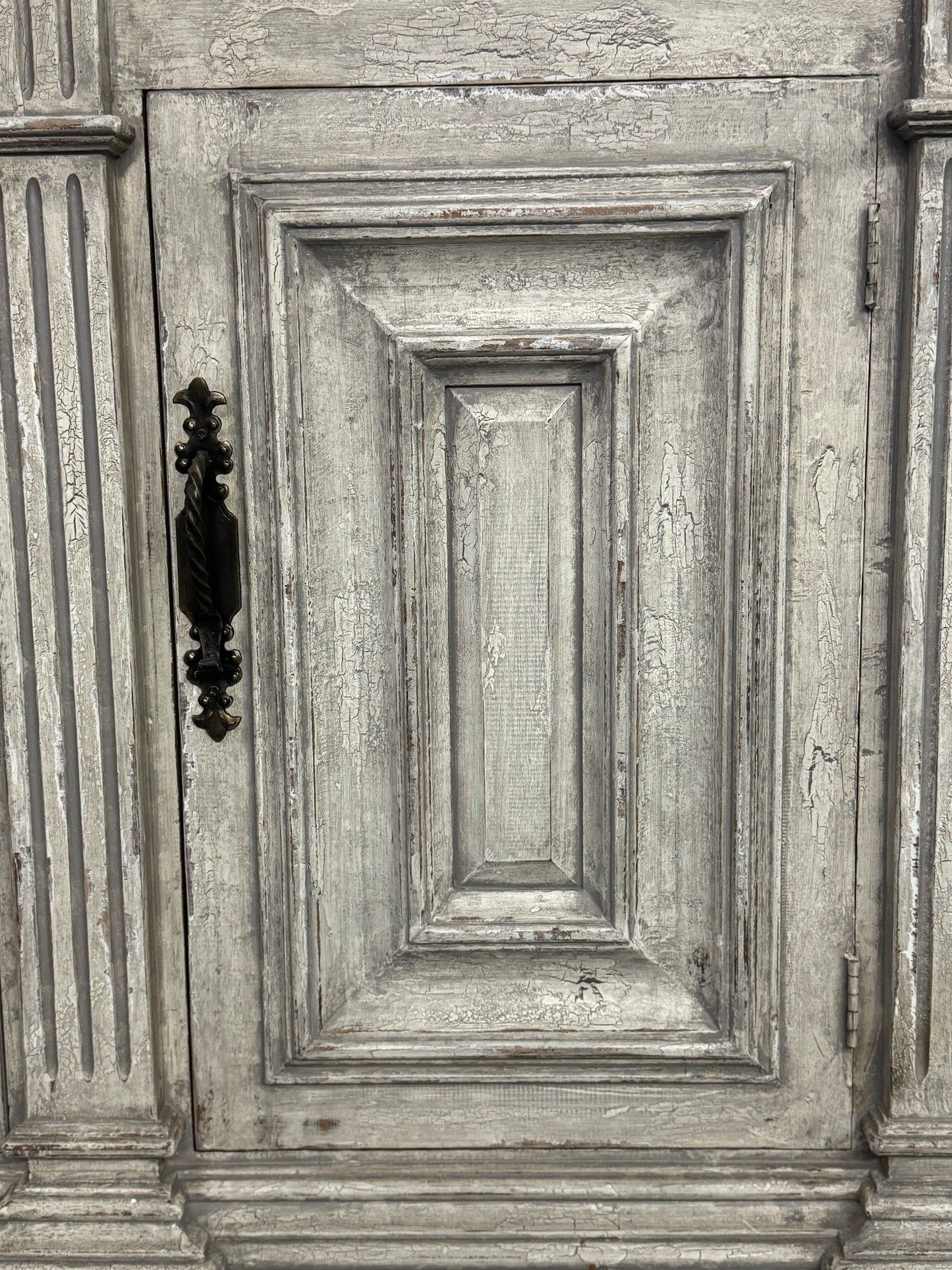 Artigny Weathered White Carved Dining Room Buffet