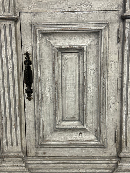 Artigny Weathered White Carved Dining Room Buffet