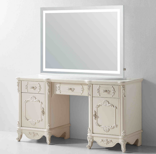 CALYPSO LED LIGHTED TABLETOP OR WALL MOUNTED VANITY MIRROR - 85 x 40