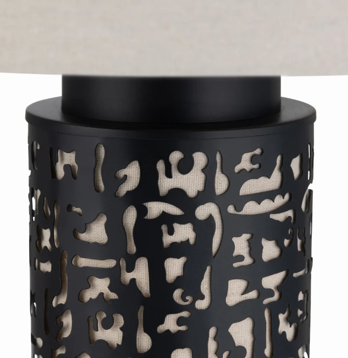 Naos of Haverhill Table Lamps (2-Pack), Black, Transitional