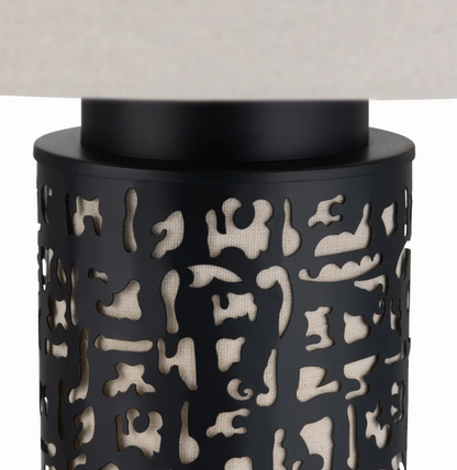 Naos of Haverhill Table Lamps (2-Pack), Black, Transitional