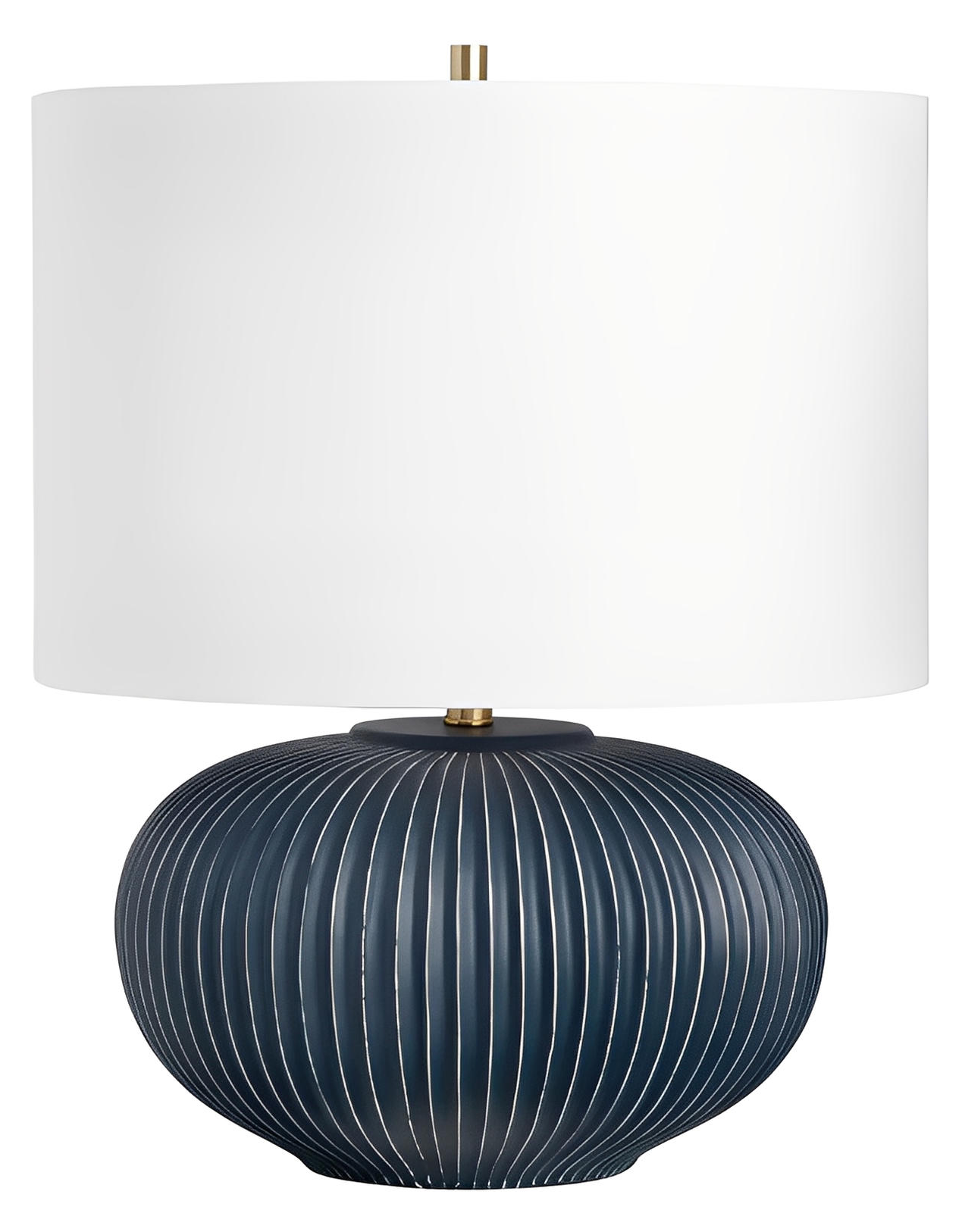 Alderamin Ceramic Table Lamps (2-Pack), Indigio Blue, Coastal