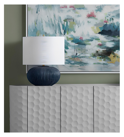 Alderamin Ceramic Table Lamps (2-Pack), Indigio Blue, Coastal