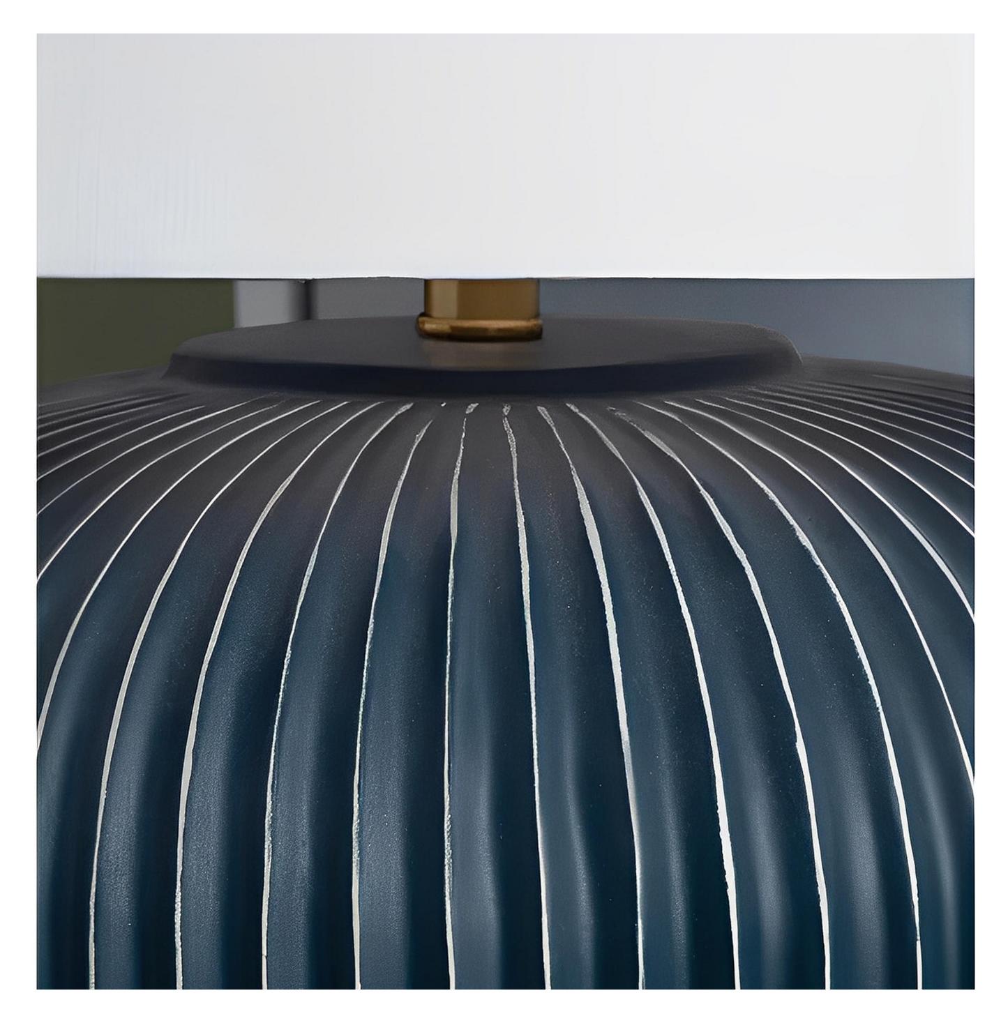 Alderamin Ceramic Table Lamps (2-Pack), Indigio Blue, Coastal