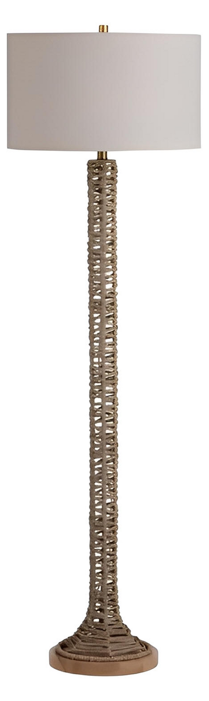 Markab of Westport Floor Lamp, Coastal, Metal, Rope, Wood