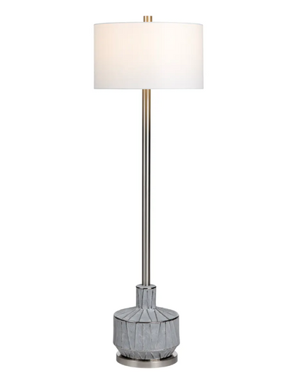 Pleione of Providence Floor Lamp, Grey, Transitional